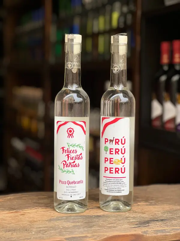 piscos etiquetados