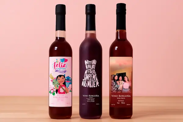 vinos personalizados para mujeres.
